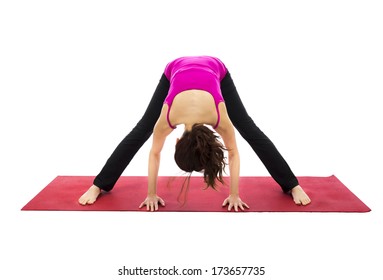 Young Woman Doing Yoga And Pilates  (Series With The Same Model Available)