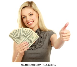 Woman Holding Money Images, Stock Photos & Vectors | Shutterstock