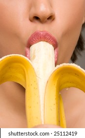 Eating bananas woman Woman Sparks