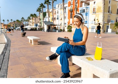 Young woman enjoying coastal life in Spain - Powered by Shutterstock