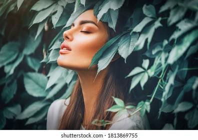 Young woman enjoying nature outdoors