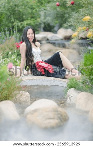 Similar – Image, Stock Photo enjoyable water feature