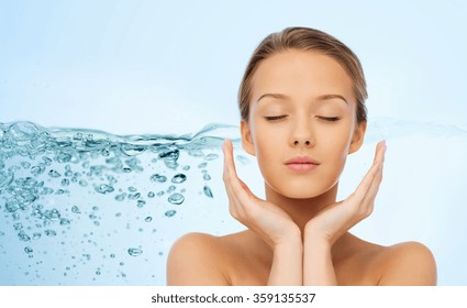 Young Woman Face And Hands