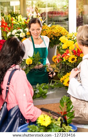 Similar – Image, Stock Photo Woman prepares a bouquet of red roses