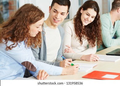 Young Woman Giving Private Lessons To School Students