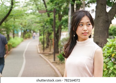 Young Woman Going On A Date Outdoors