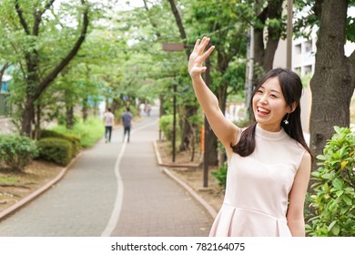 Young Woman Going On A Date Outdoors