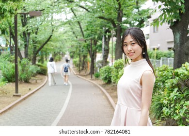 Young Woman Going On A Date Outdoors