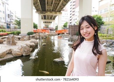 Young Woman Going On A Date Outdoors