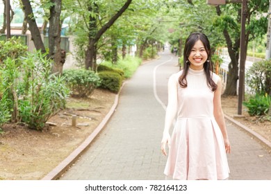 Young Woman Going On A Date Outdoors