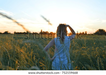 Similar – Image, Stock Photo Sunset Vacation & Travel