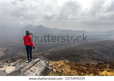 Similar – Foto Bild Connemara Nationalpark, Diamond Hill Aufstieg- Irland.