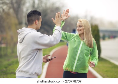 Young woman happy to successfully finish exercise - Powered by Shutterstock