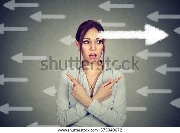 Young Woman Has Second Thought Choice Stock Photo 573340072 | Shutterstock