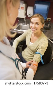 Young Woman Having Blood Test Done