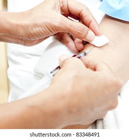 Young Woman Having Blood Test