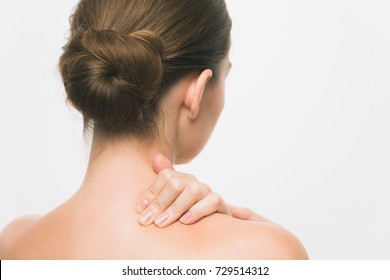 Young Woman Having Stiff Shoulders.