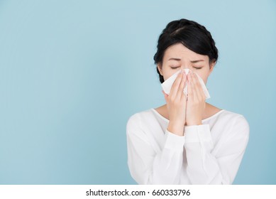 Young Woman Of Hay Fever