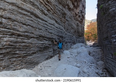 Young Woman Hiker In Guadalupe Mountains National Park Texas