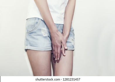 Girl Pees Her Shorts