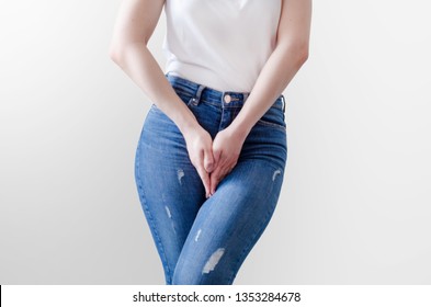 Girl Pees Jeans