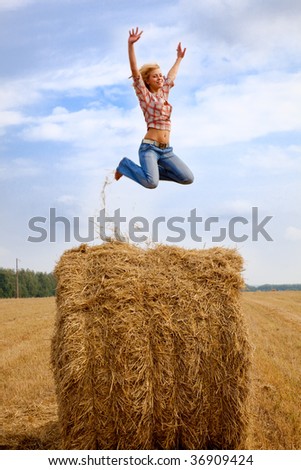 Similar – diving Cornfield Field