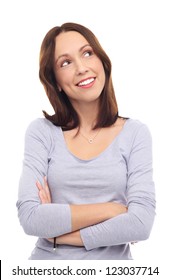 Young Woman Looking Up