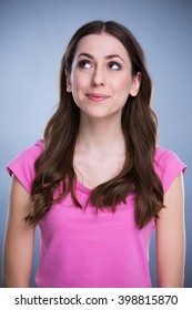 Young Woman Looking Up
