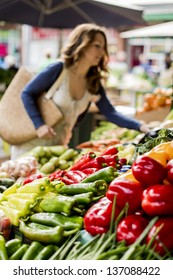 Young Woman At The Market