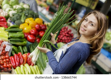 Young Woman At The Market