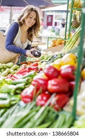 Young Woman At The Market