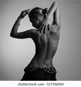 Black women with white spots nude Woman Back Black White Images Stock Photos Vectors Shutterstock