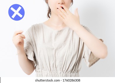 Young Woman With Ng Placard