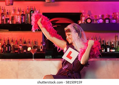 Young Woman On Hen Night