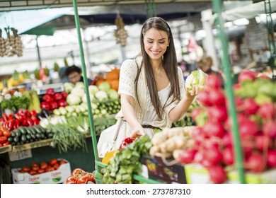 Young Woman On The Market