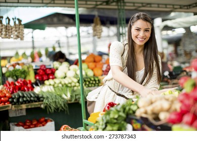 Young Woman On The Market