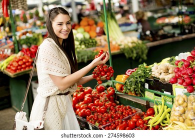 Young Woman On The Market