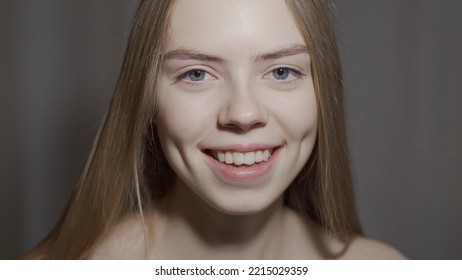 Young Woman Open Eyes On White Stock Photo 2215029359 | Shutterstock