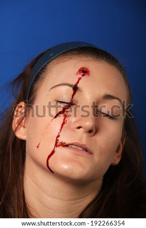 Image, Stock Photo Ouch! Young woman