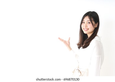 指差し 女性 の写真素材 画像 写真 Shutterstock