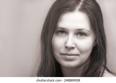 Young Woman Portrait Black White Stock Photo 248889838 | Shutterstock