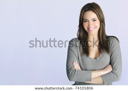 young woman portrait in studio