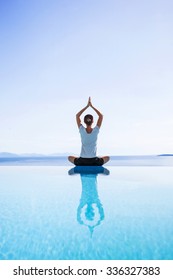 Young Woman Practicing Yoga Outdoors