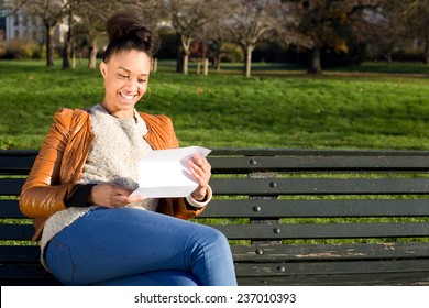 Young Woman Reading A Letter