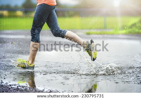 Similar – Durch den Regen Wasser