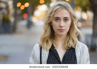 Young Woman Serious Sad Face Portrait Stock Photo 1025530648 | Shutterstock