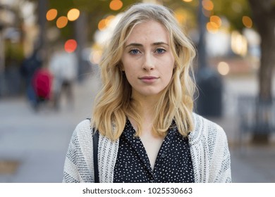 Young Woman Serious Sad Face Portrait Stock Photo 1025530663 | Shutterstock