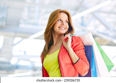 Young Woman With Shopping Bags