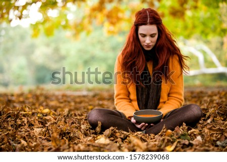 Similar – Image, Stock Photo female legs in front of blue garbage bag