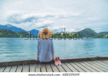 Similar – Image, Stock Photo Behind the horizon it goes on